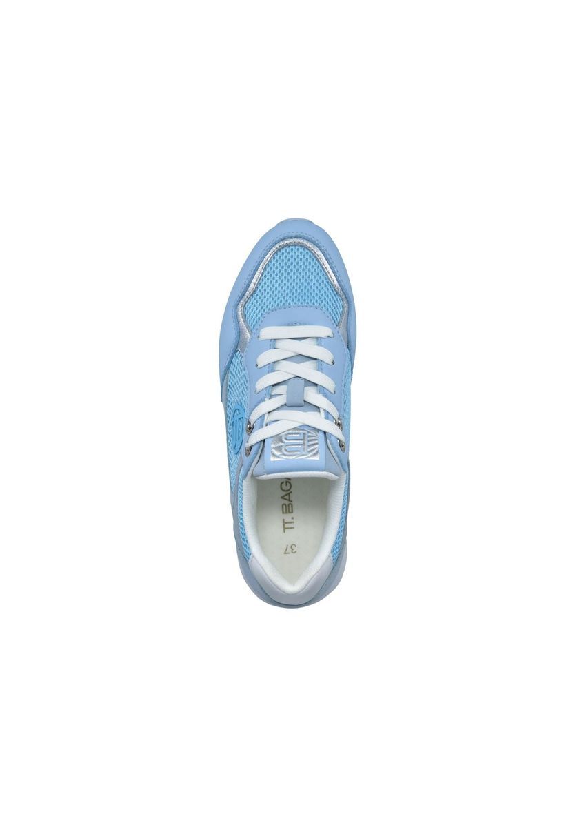 Hellblauer Mesh-Fashion-Sneaker