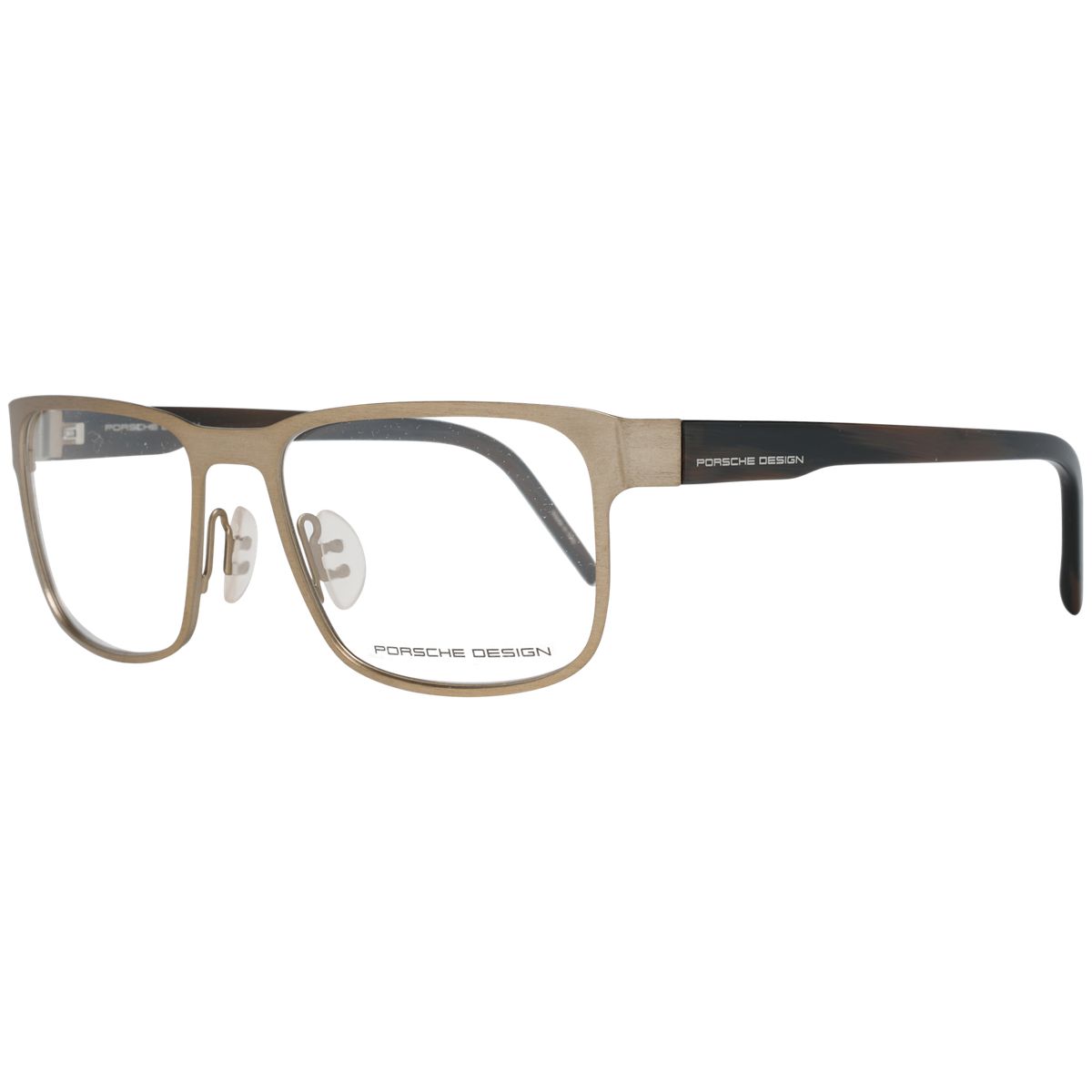 Rechteckige Vollrandbrille aus Metall