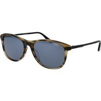 Klassische Trapez-Sonnenbrille mit Schildpatt-Finish