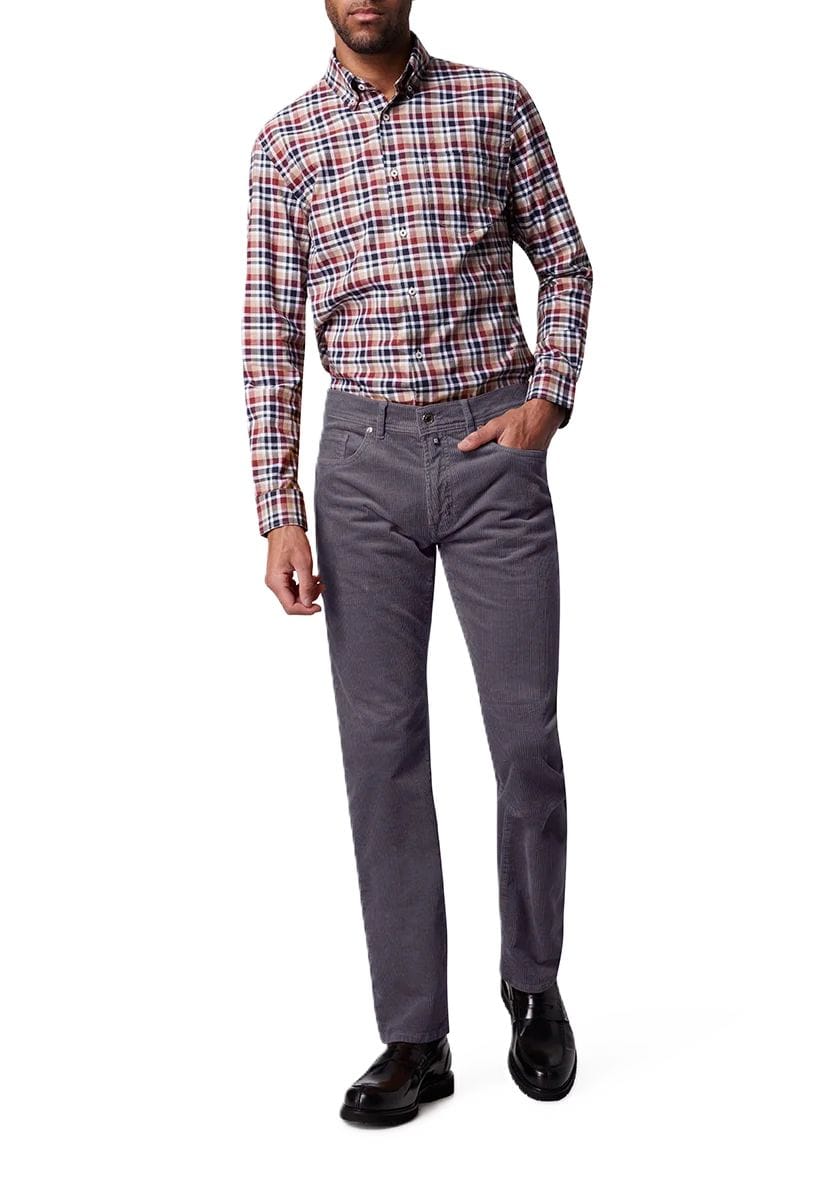 Klassische Cordhose mit geradem Schnitt