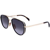 Klassische Aviator-Sonnenbrille mit Gold-Akzenten