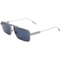 Eckige Metall-Sonnenbrille mit Doppelsteg