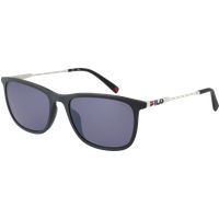 Quadratische Vollrand-Sonnenbrille mit Verspiegelung