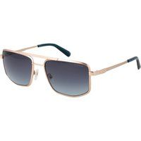 Moderne Eckige Sonnenbrille mit Doppelsteg