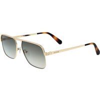 Klassische eckige Metall-Sonnenbrille im Aviator-Stil