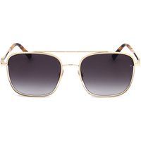 Rechteckige Metallrahmen-Sonnenbrille