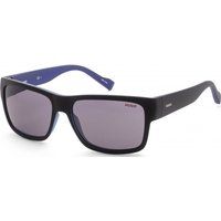 Rechteckige Sonnenbrille in Matt-Optik