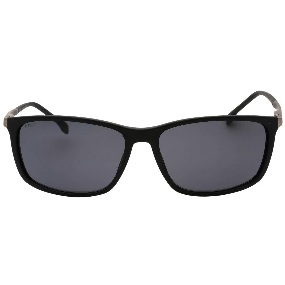 Rechteckige Sonnenbrille mit Metallbügeln