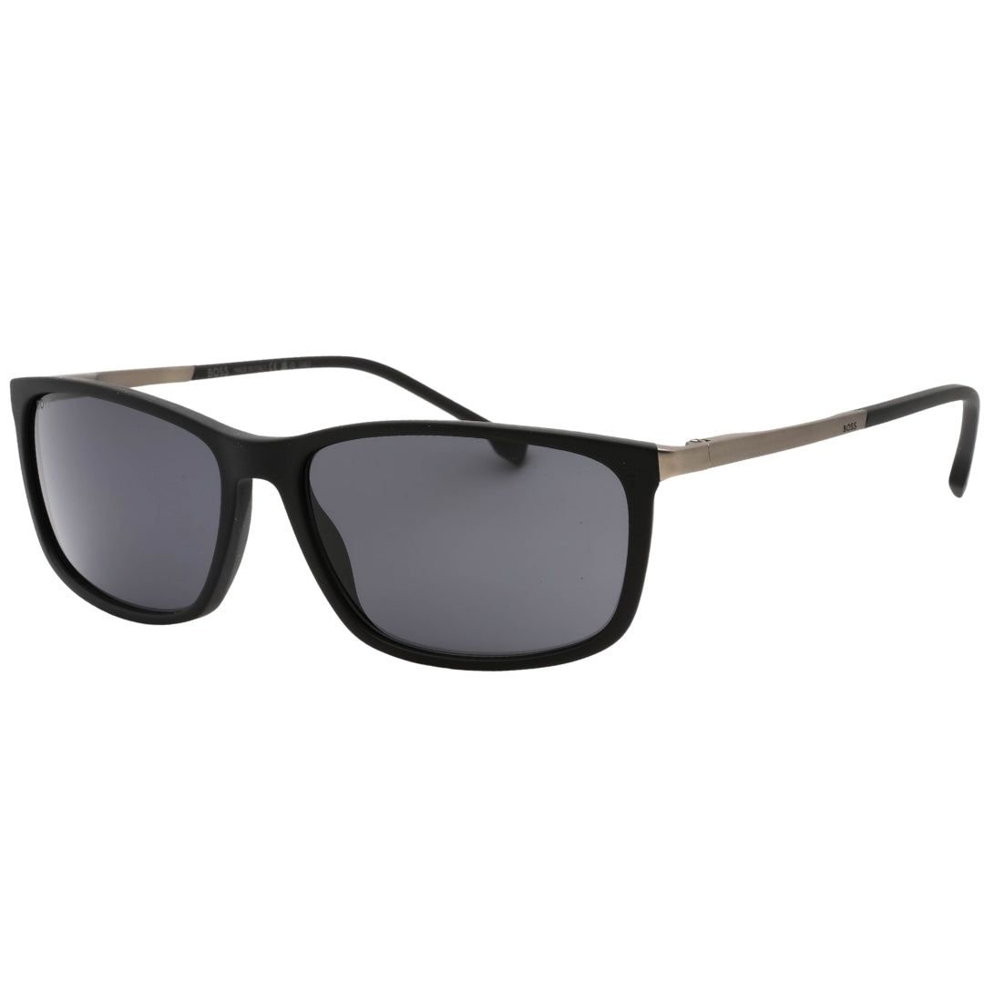 Rechteckige Sonnenbrille mit Metallbügeln