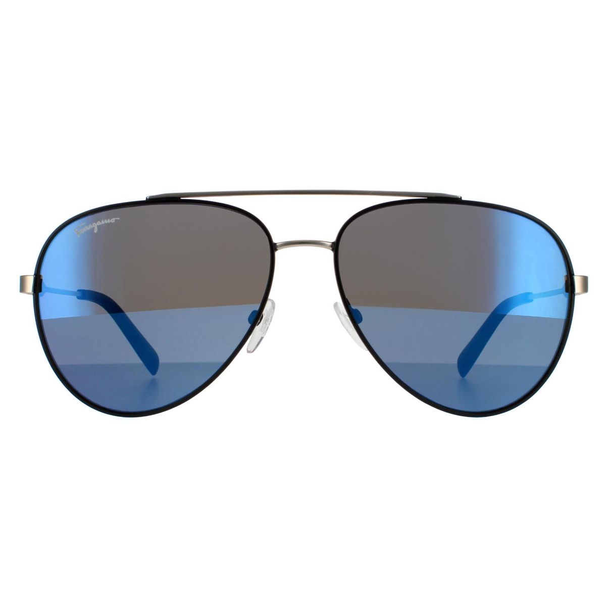 Klassische Pilotenbrille mit verspiegelten Gläsern