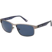 Rechteckige Polarisierte Metall Sonnenbrille