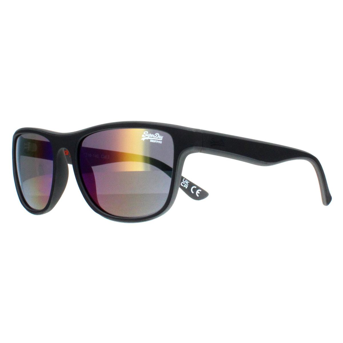 Matte rechteckige verspiegelte Sonnenbrille