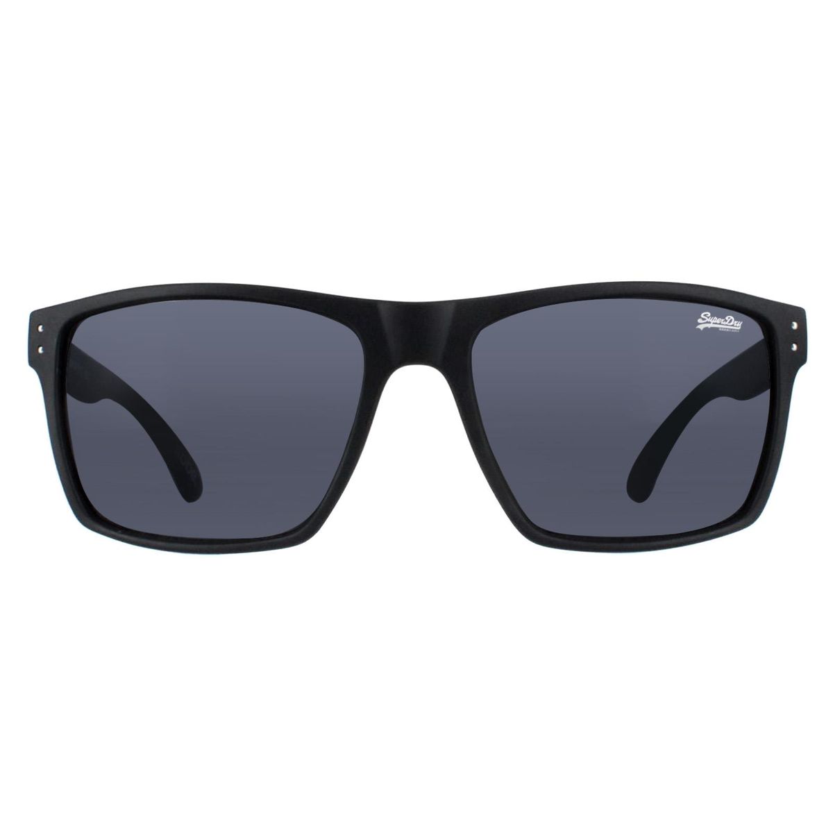 Matte rechteckige Vollrand-Sonnenbrille