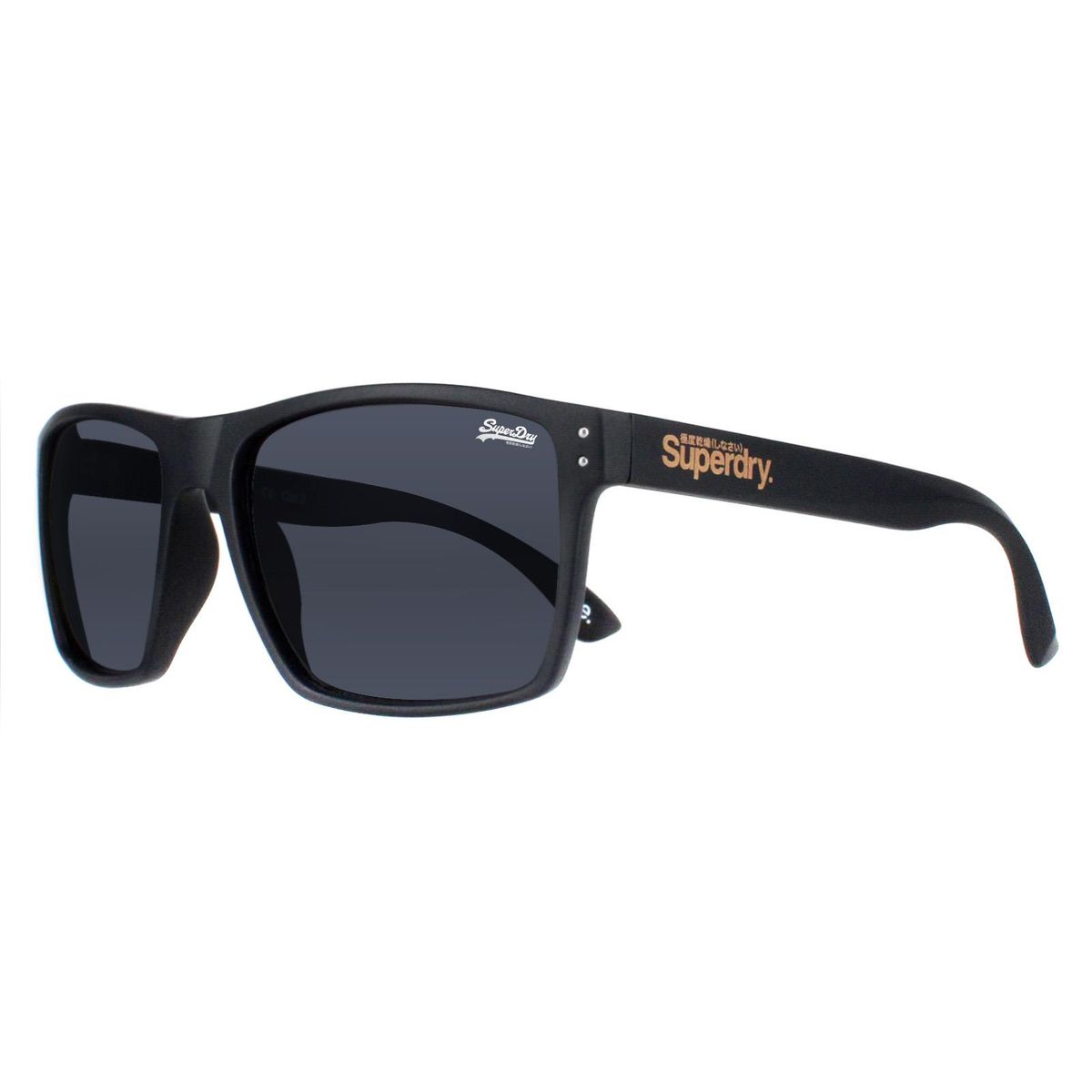 Matte rechteckige Vollrand-Sonnenbrille