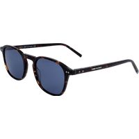 Runde Panto-Sonnenbrille in Hornoptik