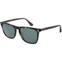 Klassische marmorierte Azetat-Sonnenbrille in Trapezform