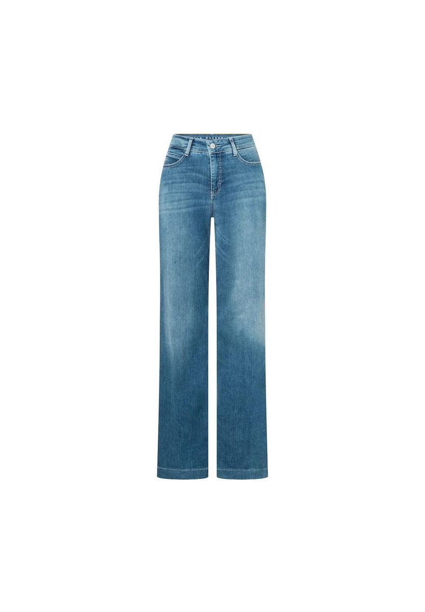 Weit geschnittene, hoch taillierte Jeans