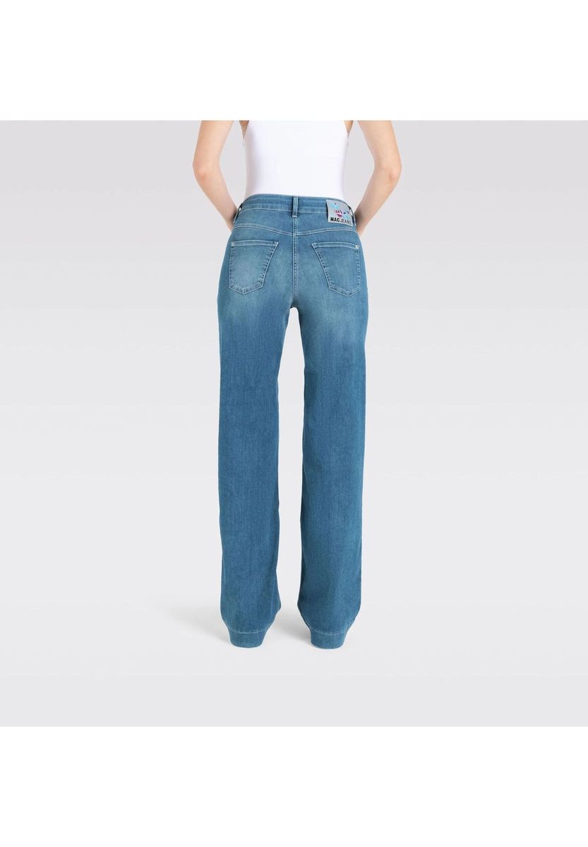 Weit geschnittene, hoch taillierte Jeans