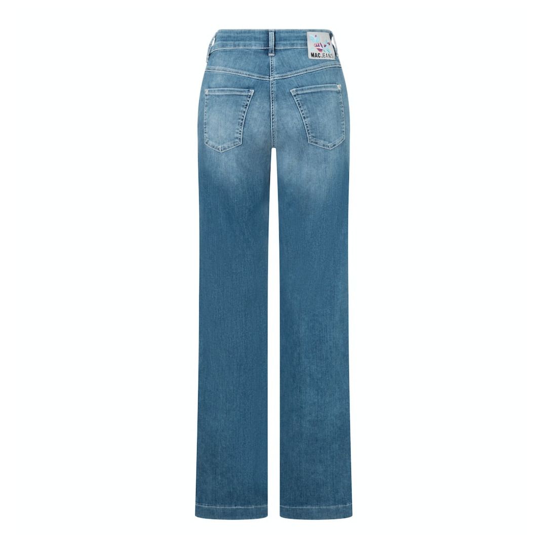 Weit geschnittene, hoch taillierte Jeans