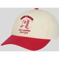 Zweifarbige Baseballcap mit Grafikprint