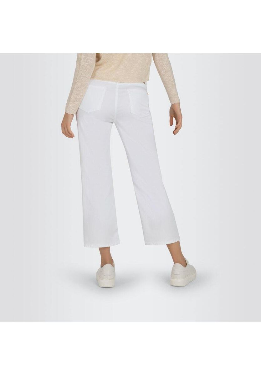 Weite Cropped Jeans aus Denim