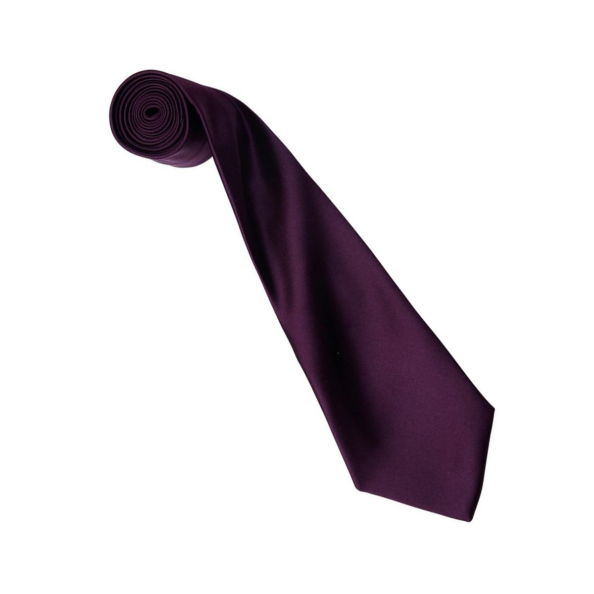 Elegante Satin-Krawatte in Uni-Optik