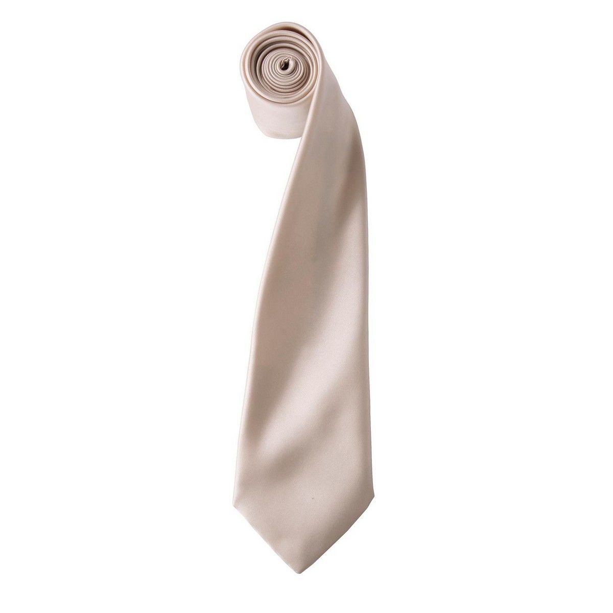 Elegante Schmale Satinkrawatte