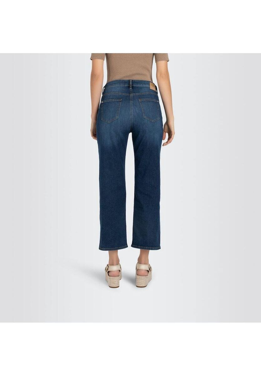 Cropped Culotte Jeans mit weitem Bein