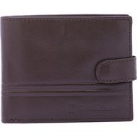 Klassische Leder-Bifold-Geldbörse mit Verschluss