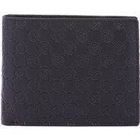 Leder-Bifold-Geldbörse mit Monogramm-Prägung