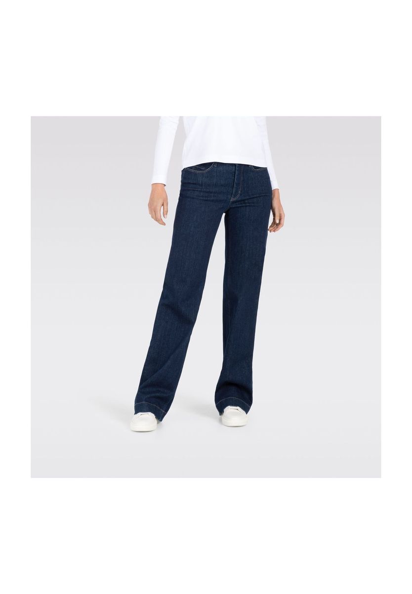 Klassische Bootcut Jeans mit dunkler Waschung