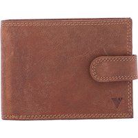 Klassisches Leder-Bifold mit Riegelverschluss