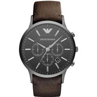 Klassischer Chronograph mit Lederarmband
