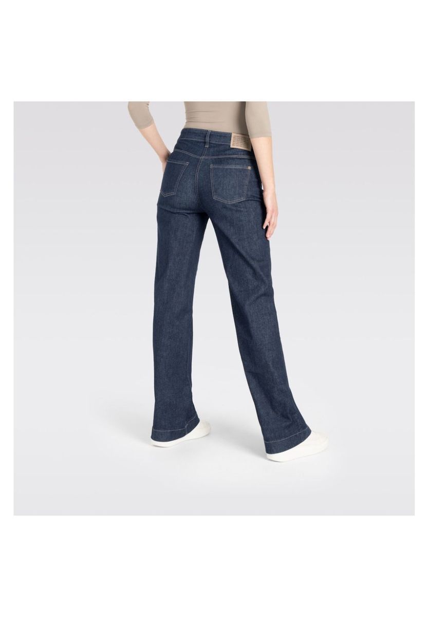 Schlaghose Jeans aus dunklem Denim