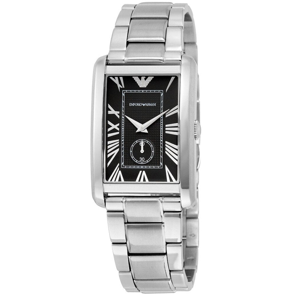 Klassische rechteckige Gliederarmband-Uhr