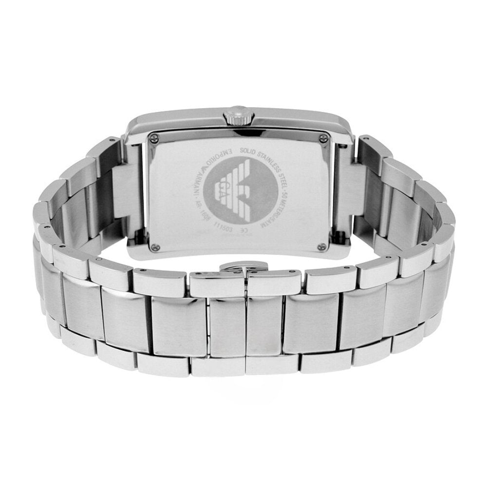 Klassische rechteckige Gliederarmband-Uhr