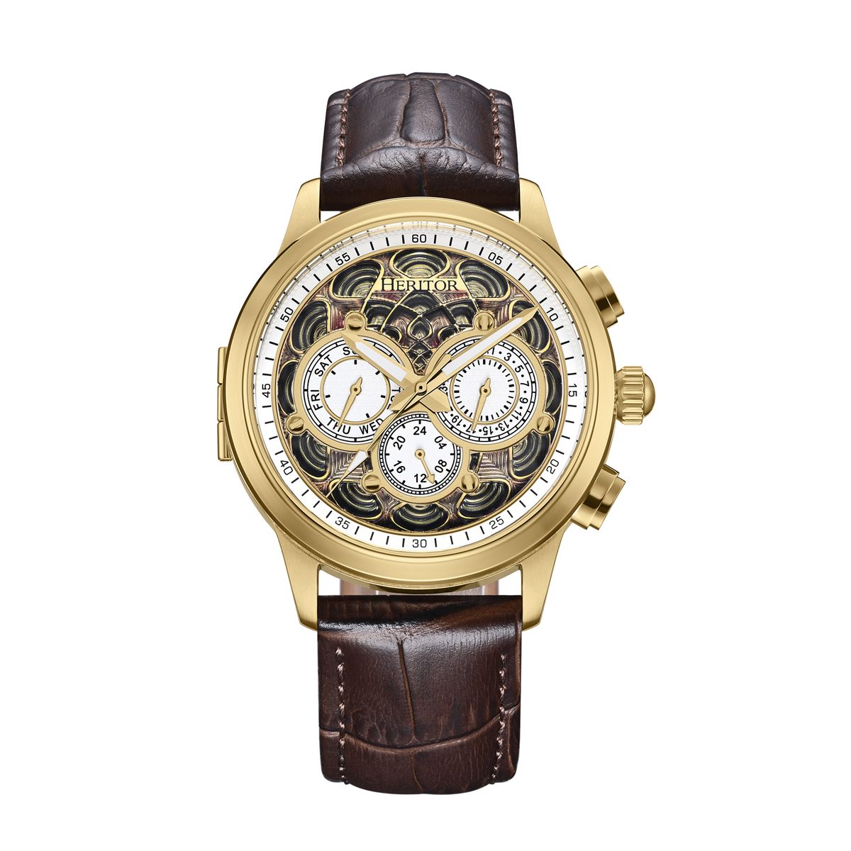 Kunstvolle Emaille-Zifferblatt Automatik-Uhr