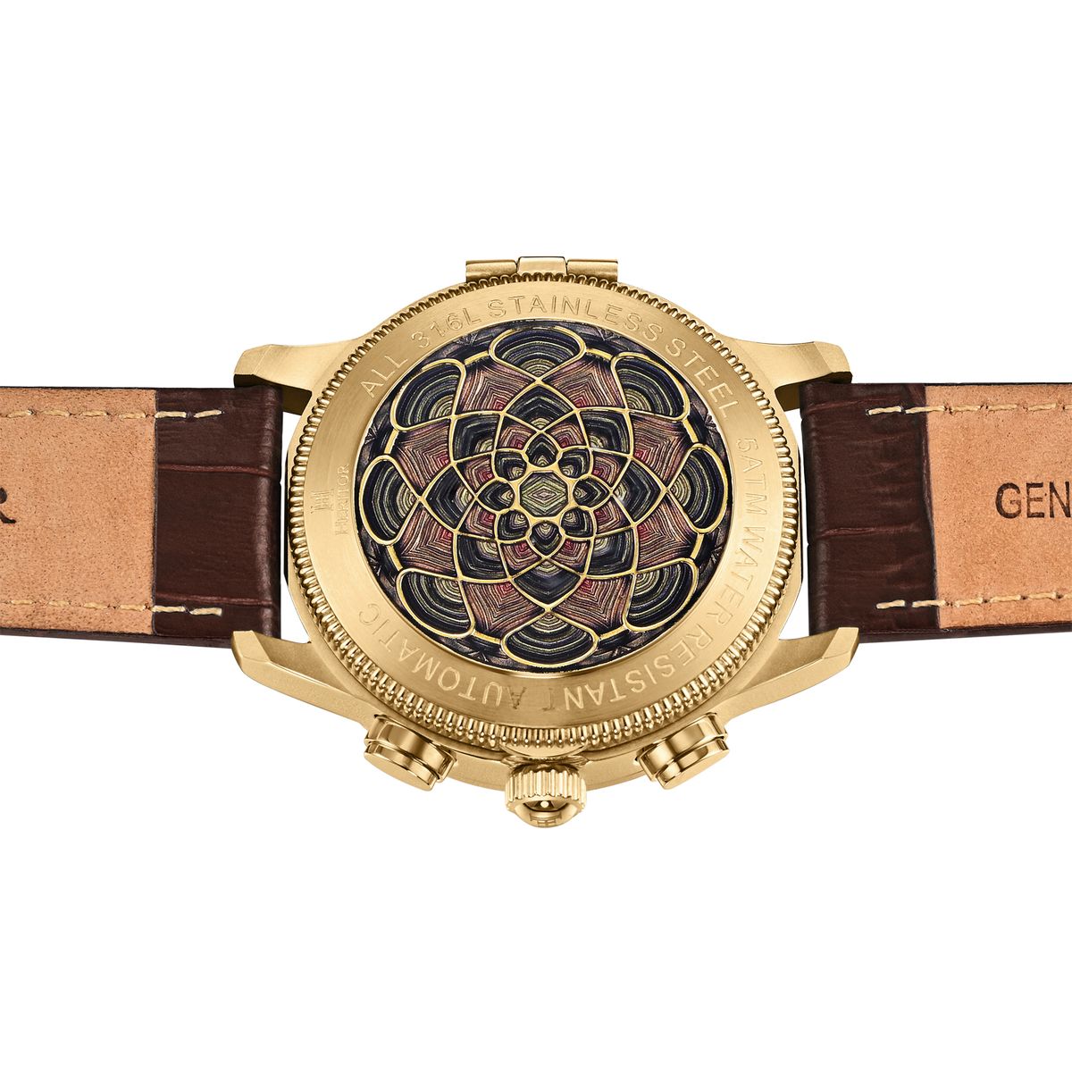 Kunstvolle Emaille-Zifferblatt Automatik-Uhr
