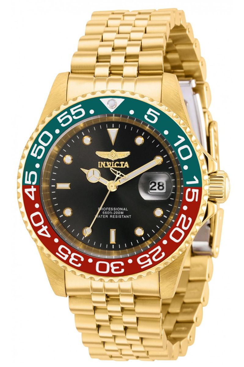 Klassische Pro Diver Armbanduhr Gold