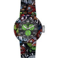 Markante Taucheruhr mit Graffiti-Print
