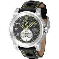 Sportliche Rennsport-Uhr mit Lederarmband
