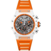 Sportlicher Chronograph mit Skelett-Zifferblatt