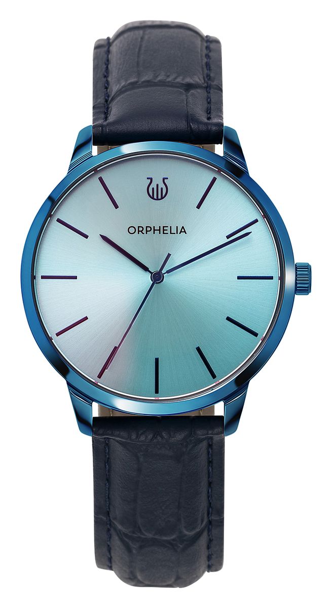 Minimalistische Analoguhr mit Lederarmband