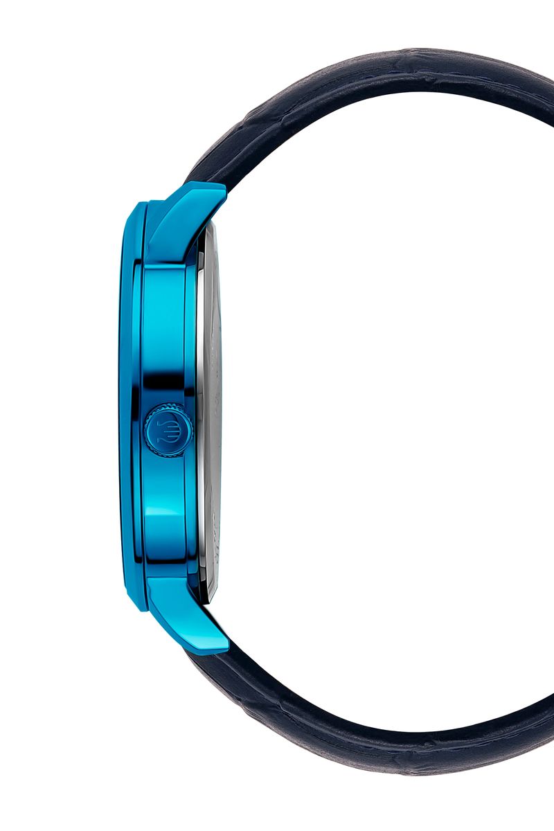 Minimalistische Analoguhr mit Lederarmband