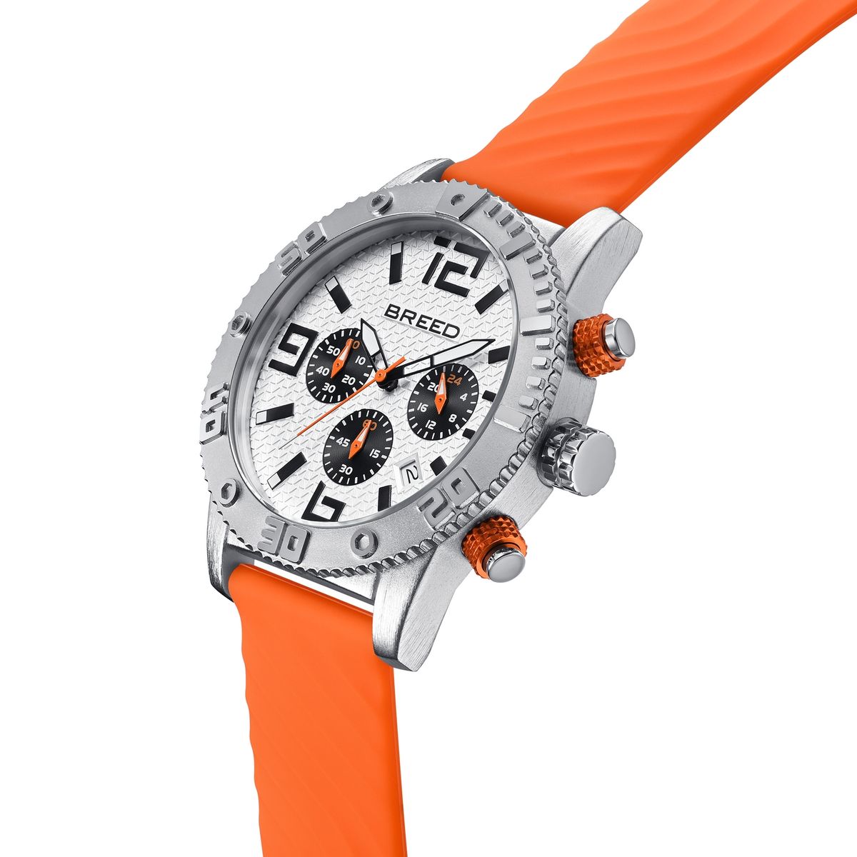 Robuster Chronograph mit Silikonarmband