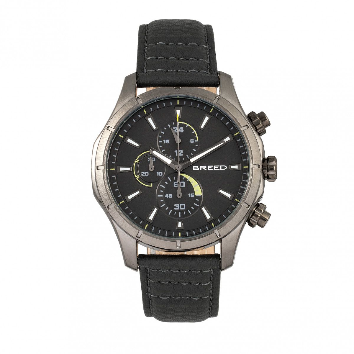 Robuster Chronograph mit Lederarmband