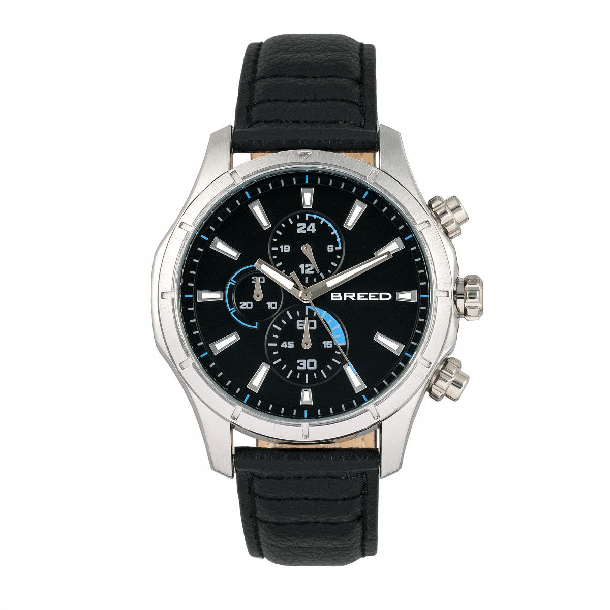 Robuster Chronograph mit Lederarmband