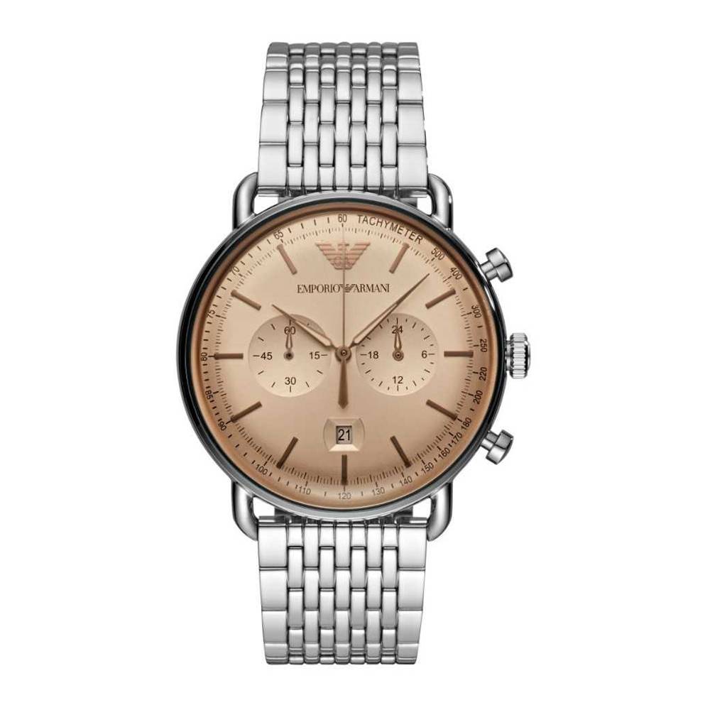 Chronograph-Uhr mit Edelstahlarmband