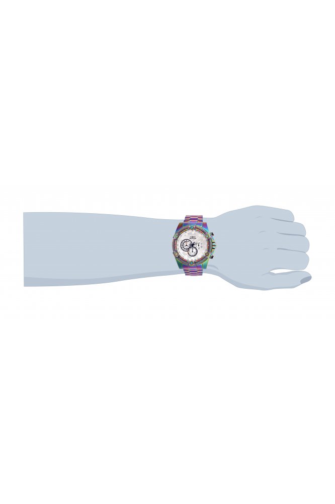 Markanter irisierender Chronograph mit Kabeldetail