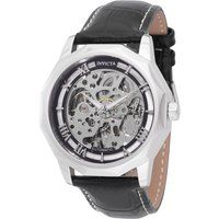 Automatik-Skelettuhr mit Lederarmband
